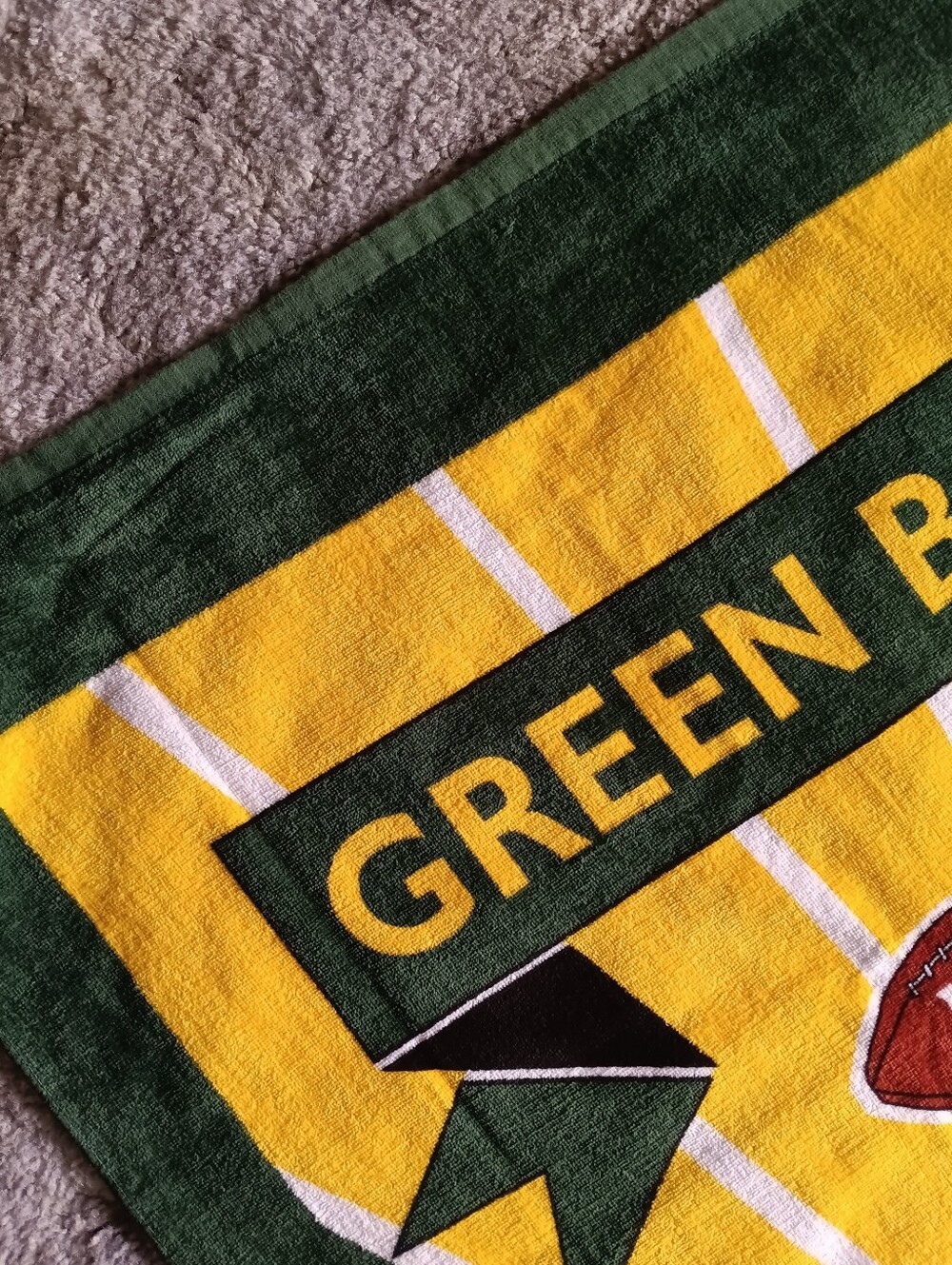 šš Vintage 1996 Green Bay Packers Cotton Beach Towel NFL Football Summer - Picture 6 of 10